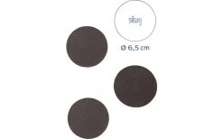Silwy® Magnet-Pads 6,5 Cm 4er Set Schwarz -Camping Welt Verkauf 336521 2524417