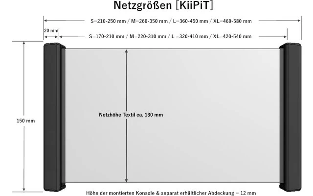 KiiPiT Stauraumnetz Inkl. Montageset S 170 - 210 Mm 7 KiiPiT Stauraumnetz Inkl. Montageset S 170 - 210 Mm – Bild 7