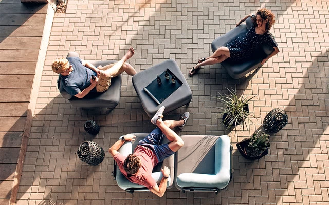 One Bar Element 2 Aufblasbarer Sessel / Sitzelement Dark Grey / Blue 4 One Bar Element 2 Aufblasbarer Sessel / Sitzelement Dark Grey / Blue – Bild 4