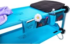 Disc-O-Bed Kid-O-Bunk Kinder Camping Stockbett Inkl. Seitentaschen Blau / Silber -Camping Welt Verkauf 378641 2375573 1