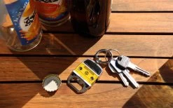 VW Collection T2 Bulli Schlüsselanhänger Mit Flaschenöffner Orange