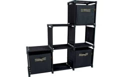 Bo-Camp Industrial Zwart Kommode Inkl. 3 Aufbewahrungsboxen