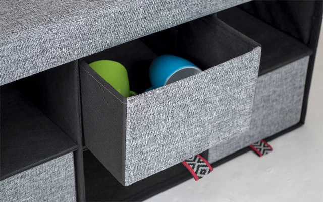 Bo-Camp Urban Outdoor Barnet Ottomane 6 Fächer 2 Bo-Camp Urban Outdoor Barnet Ottomane 6 Fächer – Bild 2