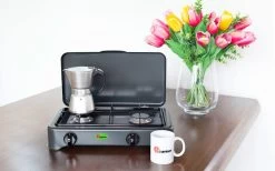 CF Parker 2-flammiger Gaskocher Ohne Zündsicherung Anthrazit -Camping Welt Verkauf 397965 2906040