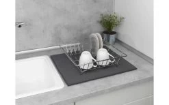 Wenko Mikrofaser Abtropfmatte Miko Grau -Camping Welt Verkauf 492416 3504791 1