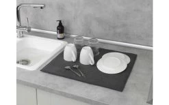 Wenko Mikrofaser Abtropfmatte Miko Grau -Camping Welt Verkauf 492428 3504797 1