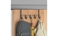 Metaltex Hook Line Lava Türhängeleiste Matt Schwarz