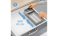 Metaltex Bestecksammler Uni-Fit Grau -Camping Welt Verkauf 497438 3346473