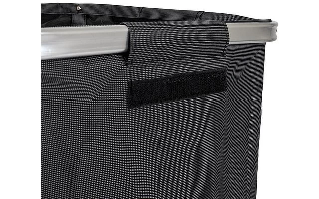 Bo-Camp Wäschesack Mit Deckel XL 45 X 45 X 60 Cm Schwarz 2 Bo-Camp Wäschesack Mit Deckel XL 45 X 45 X 60 Cm Schwarz – Bild 2