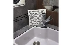 Pufz Schwedisches Geschirrtuch Wohnwagen Muster Türkis -Camping Welt Verkauf 552865 3623236 1