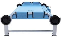 Disc-O-Bed Kid-O-Bed Mit Geradem Rahmen, Ohne Seitentasche, Blau