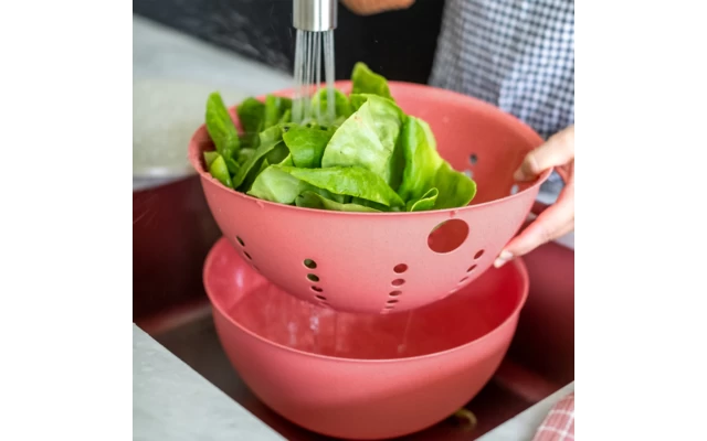 Koziol Sieb Palsby Abtropfsieb Nature Coral 2 Koziol Sieb Palsby Abtropfsieb Nature Coral – Bild 2