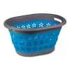 Kampa Collapsible Laundry Basket Zusammenklappbarer Wäschekorb Mit Griffen Blau