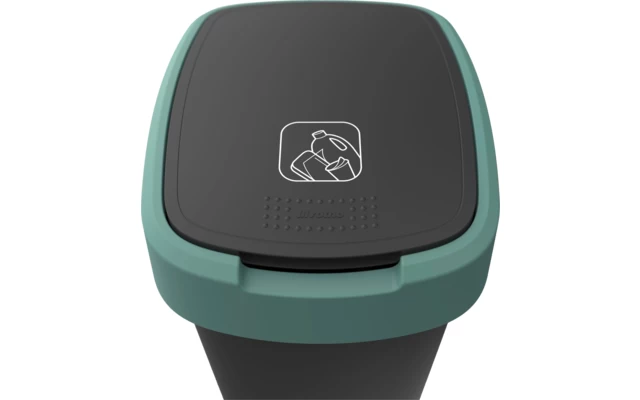 Rotho Twist Abfalleimer Mit Schwing- Und Klappdeckel 25 Liter Dunkelsilber 6 Rotho Twist Abfalleimer Mit Schwing- Und Klappdeckel 25 Liter Dunkelsilber – Bild 6